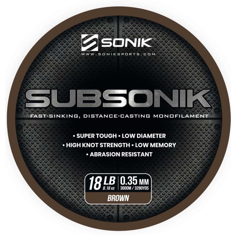 Sonic SUBSONIK MARRON 18LB 3000m 0.35mm
