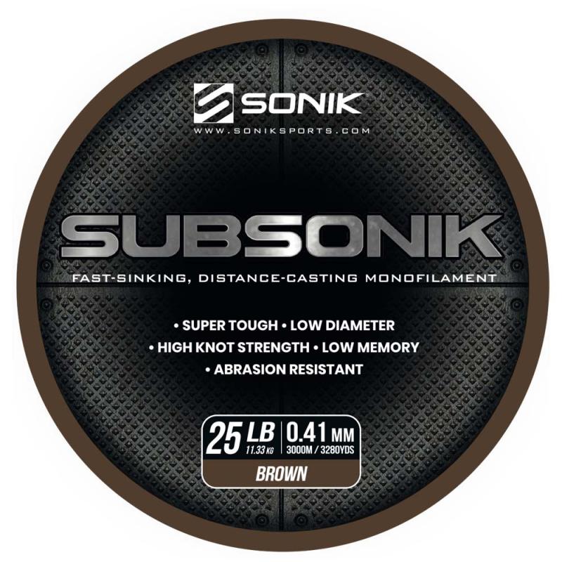Sonic SUBSONIK MARRON 25LB 3000m 0.41mm