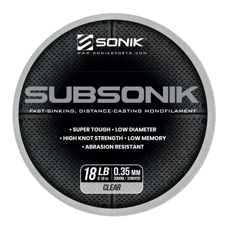 Sonik SUBSONIK CLEAR 18LB 3000m 0.35mm