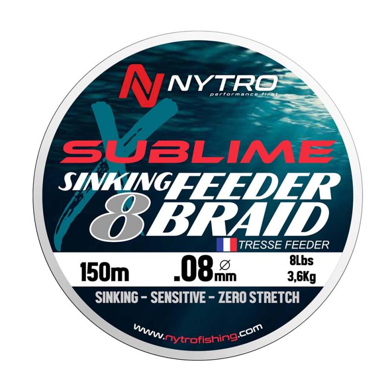Nytro Sublime X8 zinkende feedervlecht 0,12