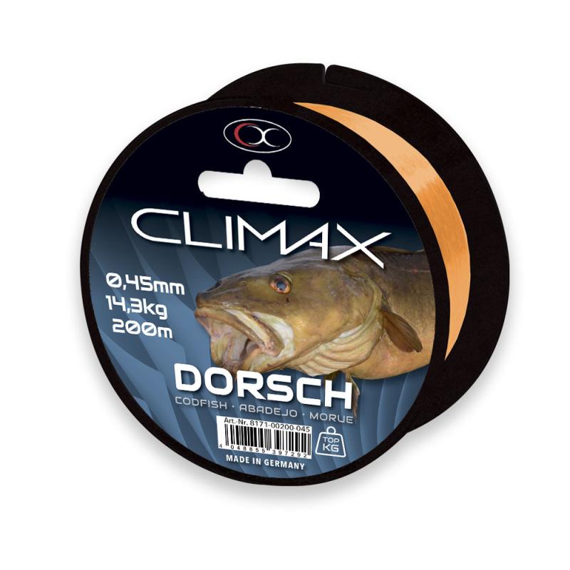 Climax cible poisson morue orange 200m 0,45