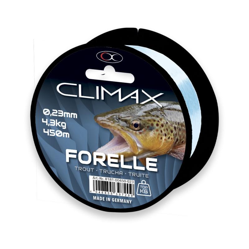 Climax Zielfisch Forelle hellblau 400m 0,27mm