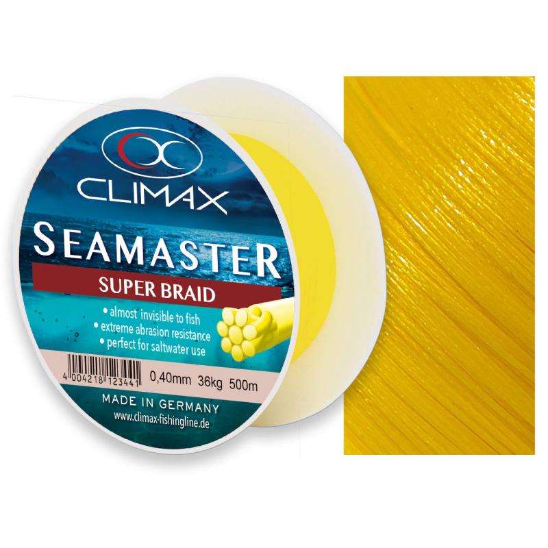 Climax Seamaster Super Braid yellow 500m 0,25mm