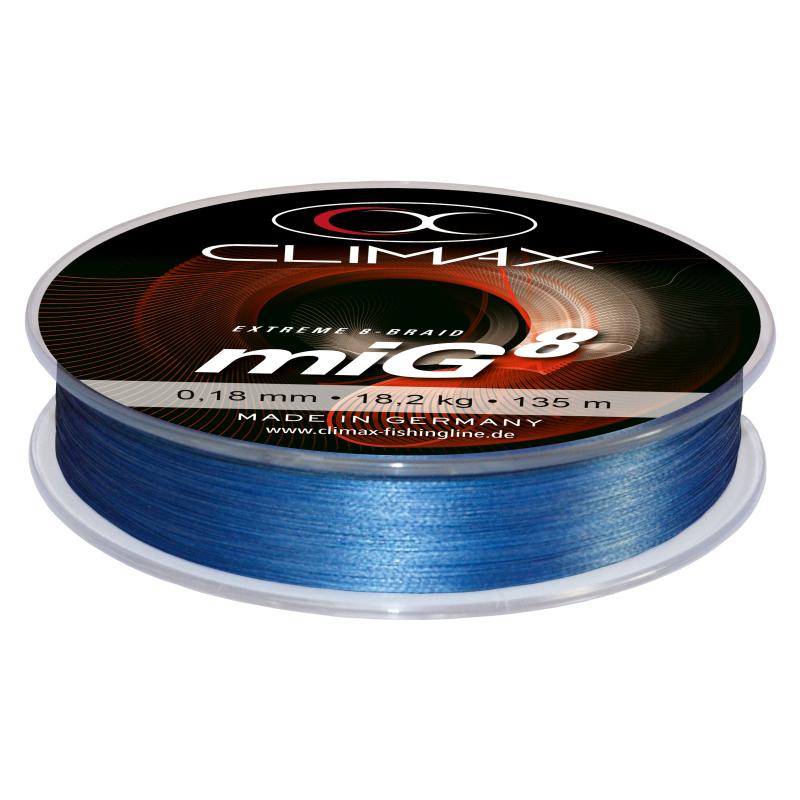 Climax miG8 Vlecht blauw 135m 0,08mm