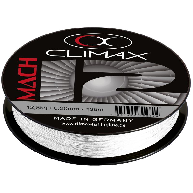 Climax Mach 12 Spiraalvlecht wit 135m 0,20mm