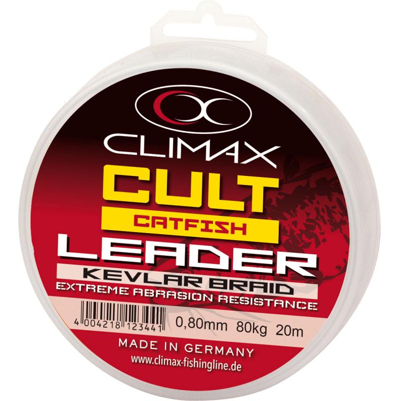 Climax CULT Meerval Kevlar Leader 80kg 20m 0,80mm
