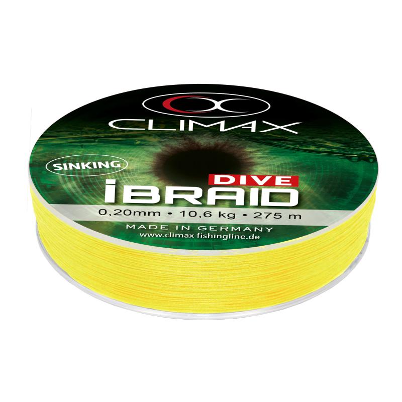 Climax iBraid Duik geel 275m 0,08mm