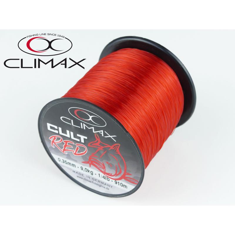 Climax CULT Carpline rouge 9,00kg 910m 0,35mm
