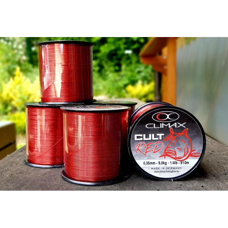 Climax CULT Carpline rood 9,00kg 910m 0,35mm
