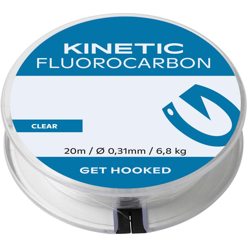Fluorocarbone cinétique 20m 0,41mm / 10,0kg Transparent