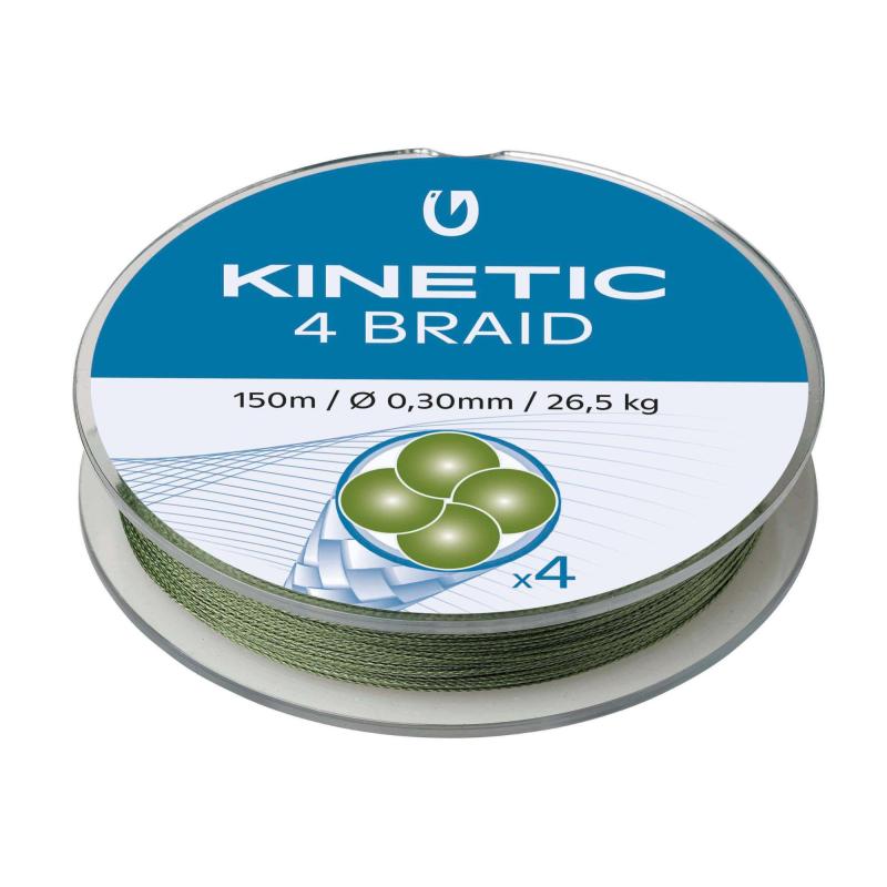 Kinetic 4 Braid 150m 0,12mm / 10,3kg Dusty Green
