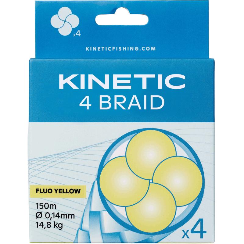 Kinetic 4 Braid 150 m 0,14 mm / 14,8 kg Dusty Green