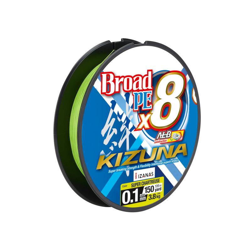 Owner Kizuna 8braid chartreuse 135m 0,13mm