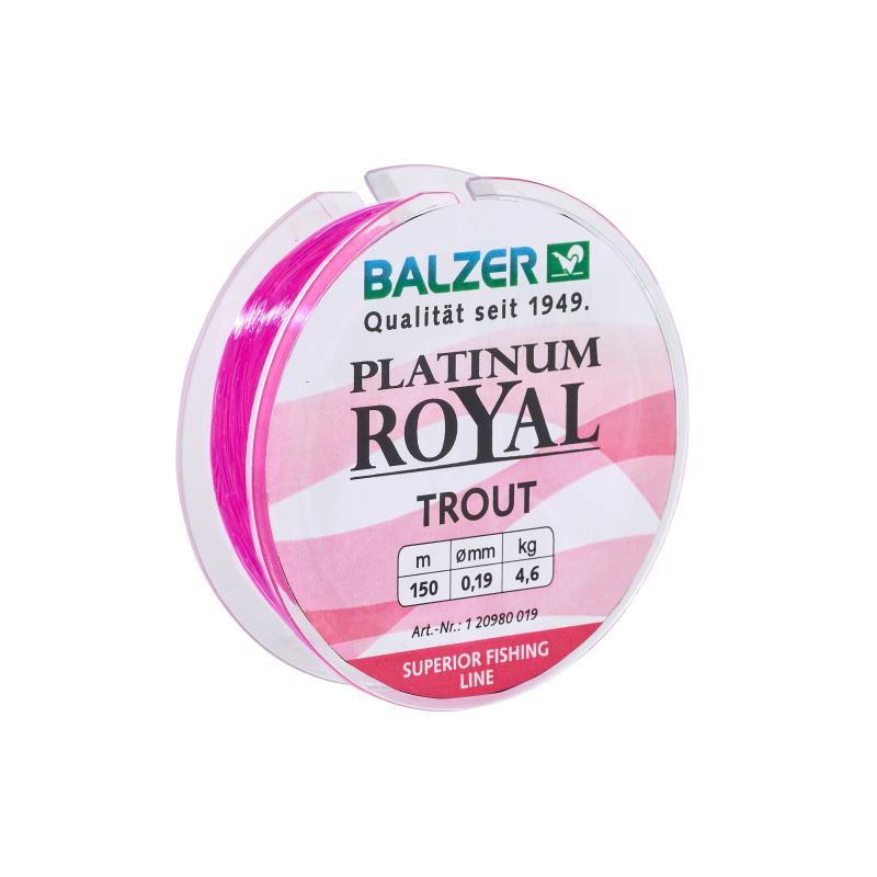 Balzer Platinum Royal Trout roze 150m 0,16mm