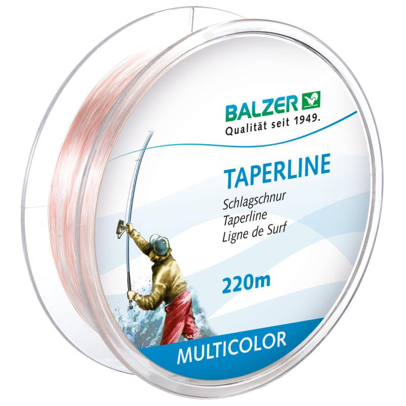 Balzer Taperline veelkleurig 220m 0,28-0,58mm