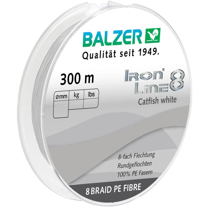 Balzer Iron Line 8 Meerval wit 300m 0,50mm