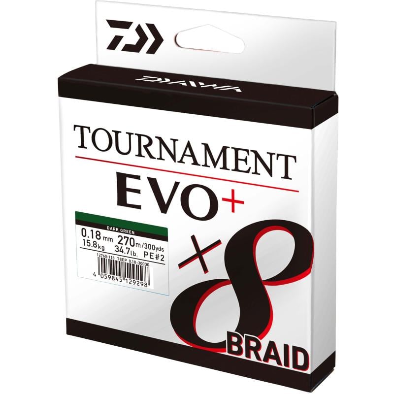 Daiwa Tournament x8 Br. EVO+ 0.14mm 900m DG