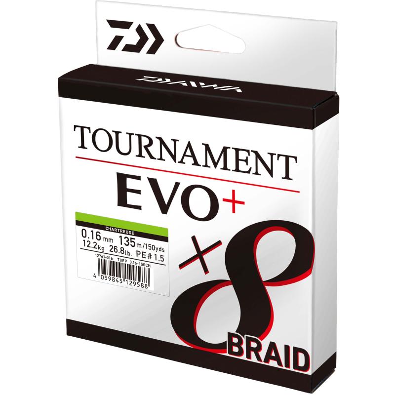 Daiwa Tournament x8 Broer EVO+ 0.10mm 135m CH