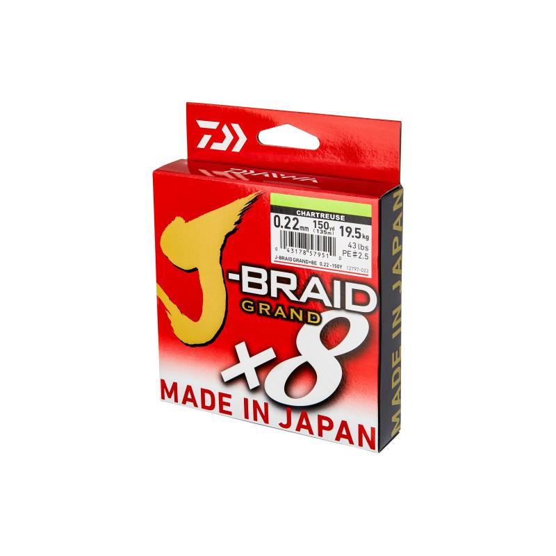 Daiwa J-Braid Grand X8E 0.16mm-135m CH