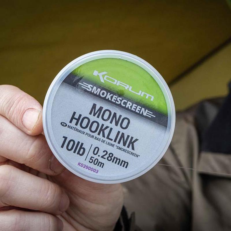 Korum Smokescreen Mono Hooklink 10Lb