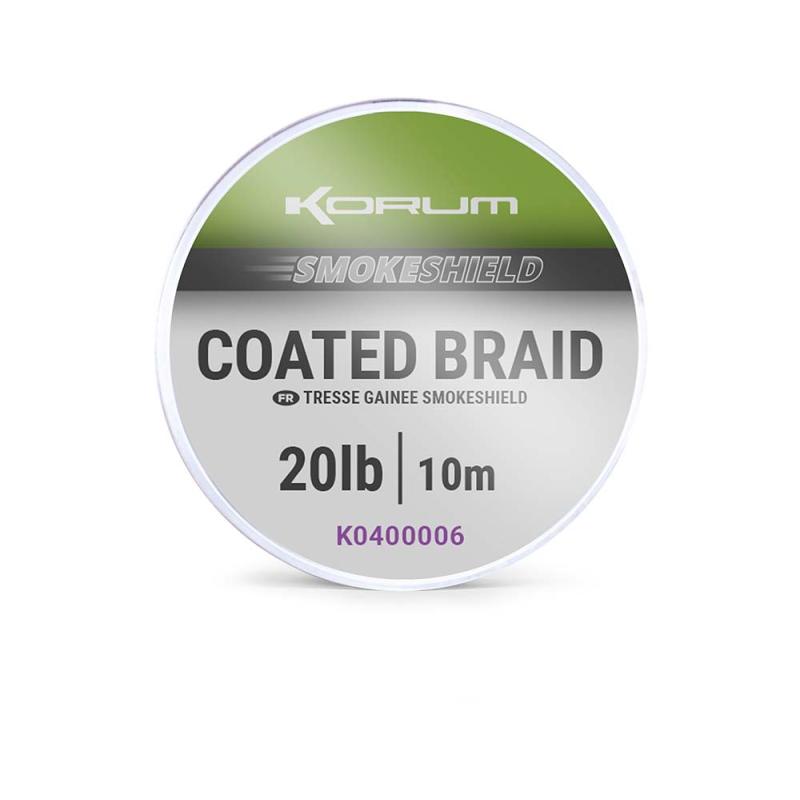 Korum Smokeshield Coated Braid - 20Lb