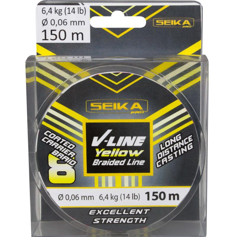 Seika Pro V-Line geel 150m 0,06