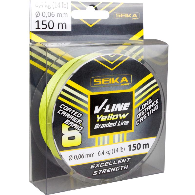Seika Pro V-Line geel 150m 0,06
