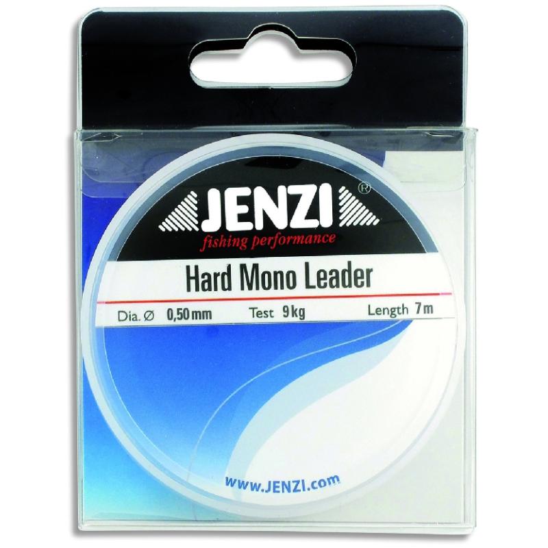 JENZI Hard Mono Leader 0,50 mm, 700 cm. 9,0 kg, capacité de charge
