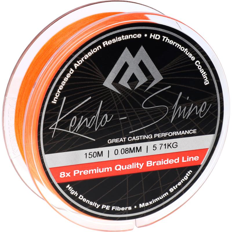 Mikado Kendo Shine - 0.10mm / 8.23Kg / 150M - Orange Fluo