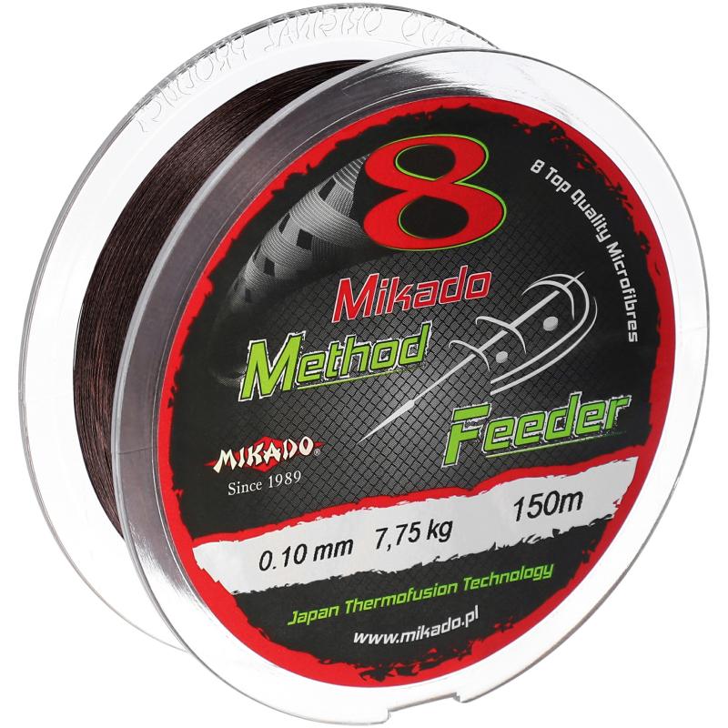 Mikado Octa Method Feeder - 0.10 mm / 7.75 kg / 150 M - bruin