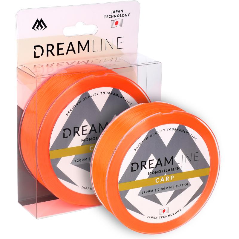 Mikado Dreamline Carp - 0.33mm / 10.51Kg / 1200M - Fluo Orange