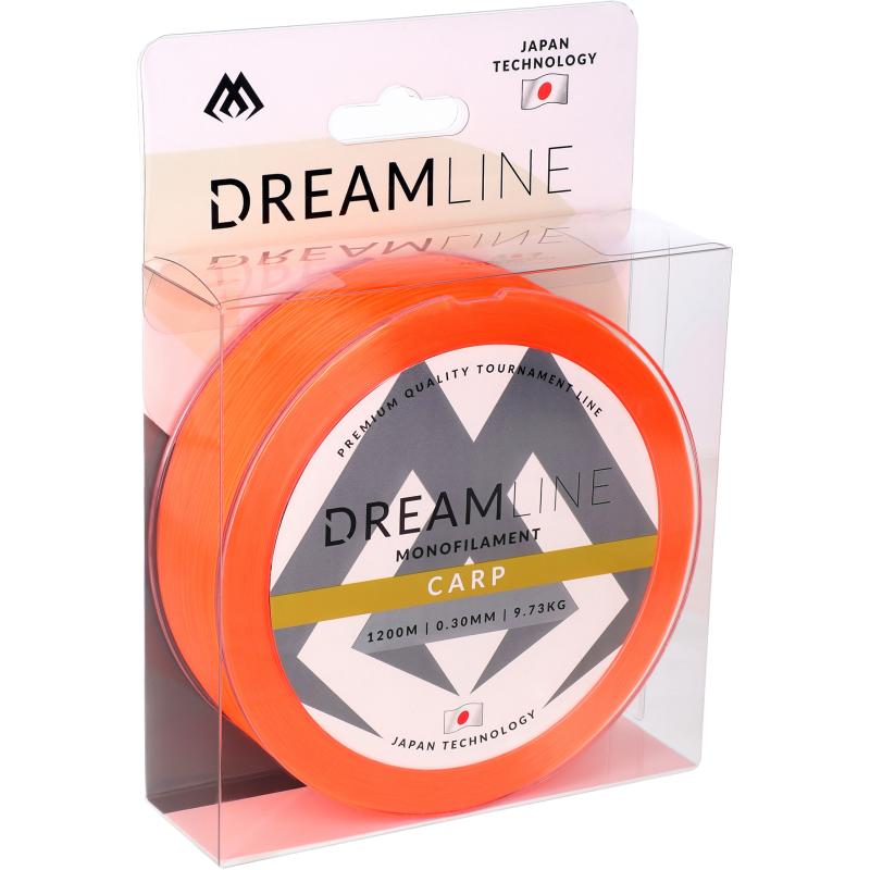 Mikado Dreamline Carp - 0.33mm / 10.51Kg / 1200M - Orange Fluo