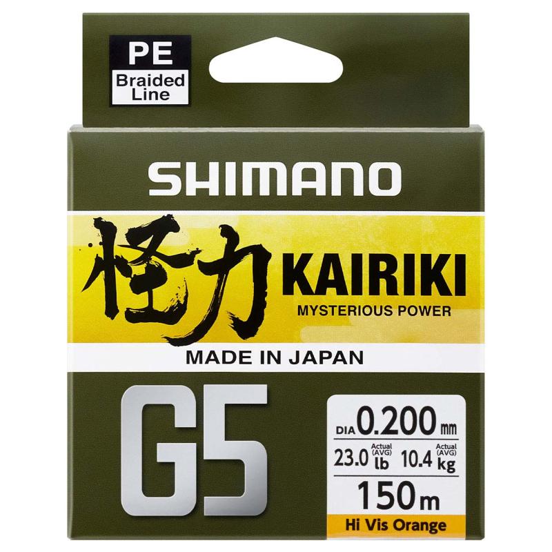 Shimano KAIRIKI G5 150m 0.13mm 4.1kg Oranje