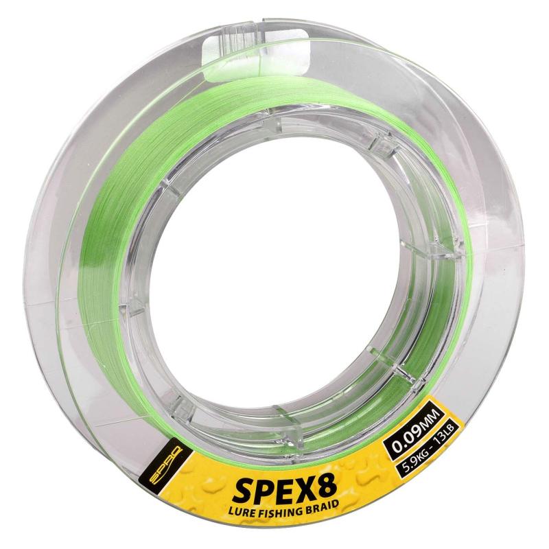 Spro Spex8 Gevlochten Limoen Groen 0.09mm 150M