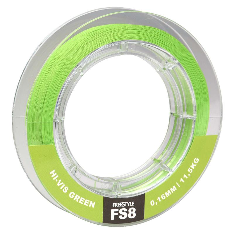Spro Fs8 Tresse Hi-Vis Chartreuse 0,10mm 125M