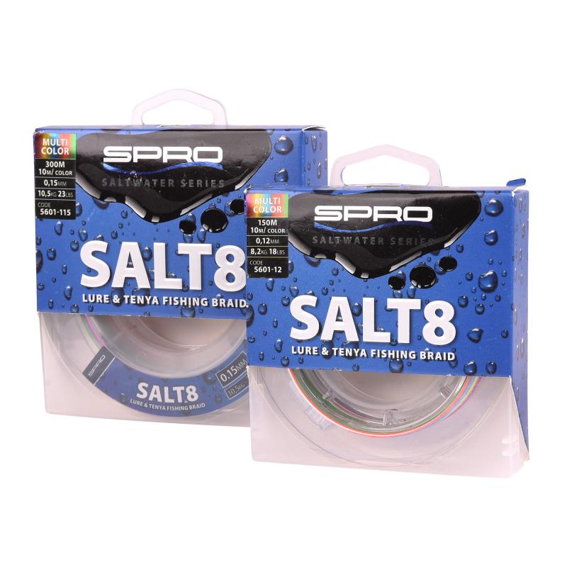 Spro Salt8 Vlecht Veelkleurig 12/100 300M