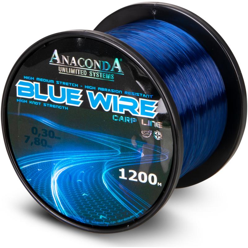 Anaconda Blue Wire bleu foncé 1200m 0,28mm
