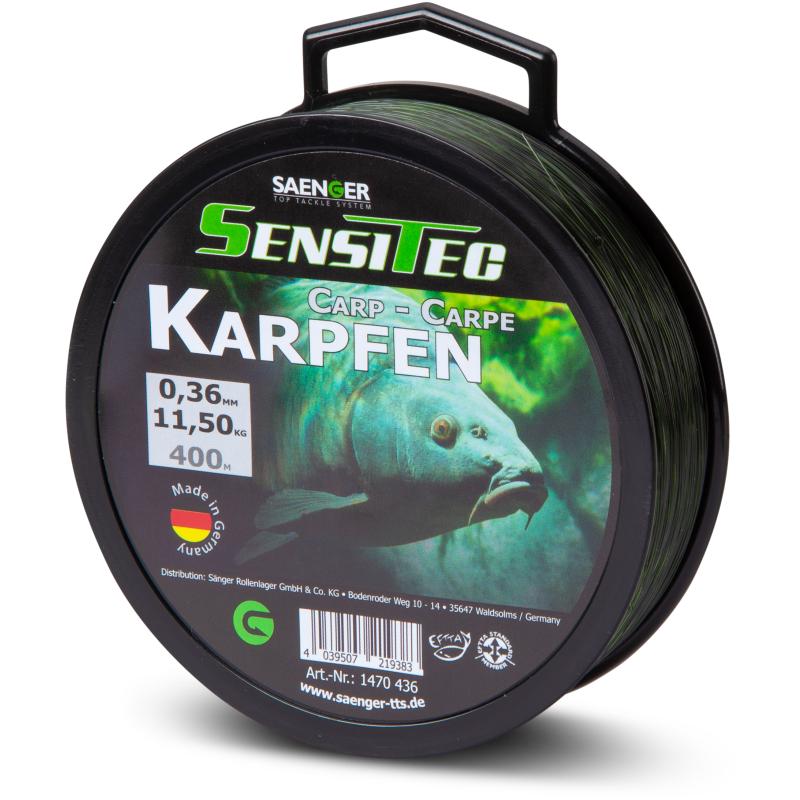 Sänger Sensitec carp camou green 400m 0,25mm