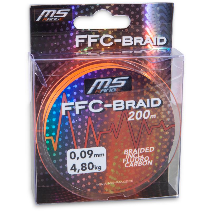 MS Range FFC Braid 0,09 mm 200m orange