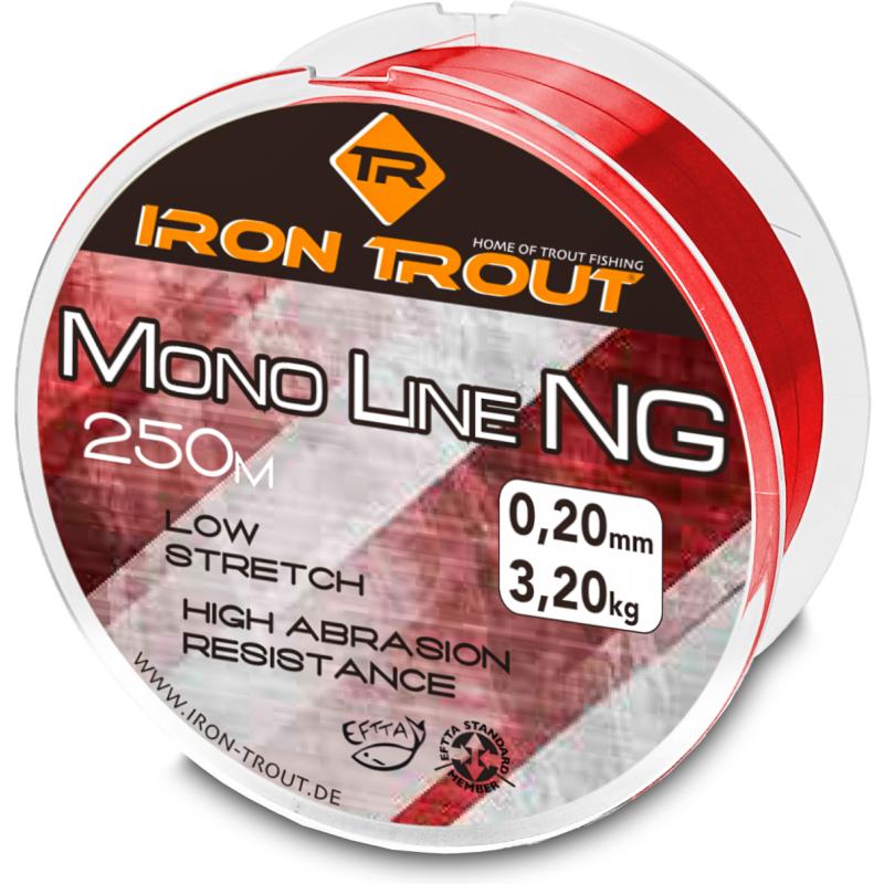 Iron Trout Mono NG 0,24mm 250m donkerrood