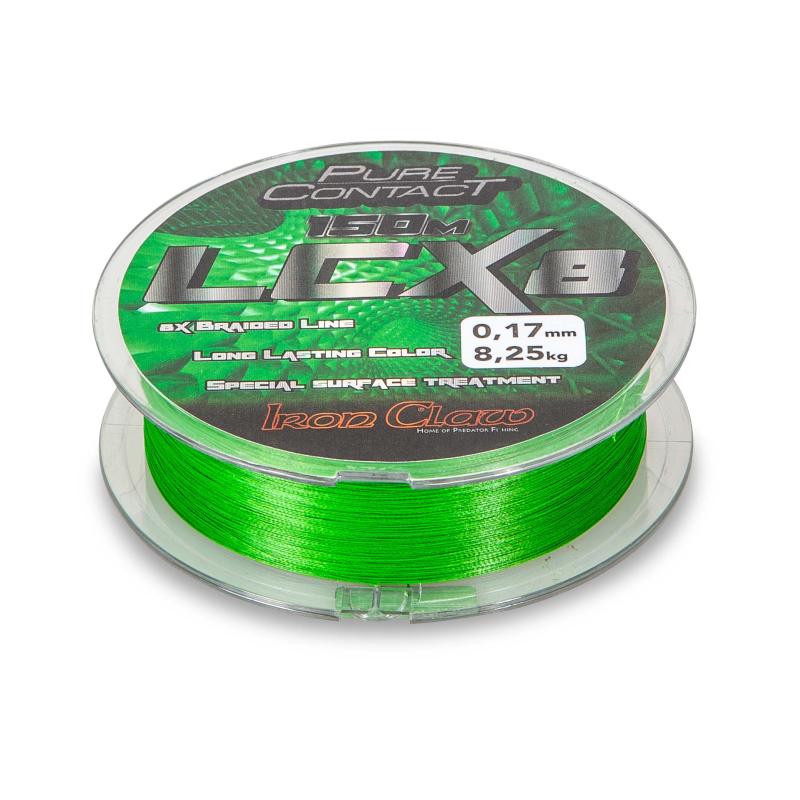 Iron Claw Pure Contact LCX8 Groen 150m 0,12mm