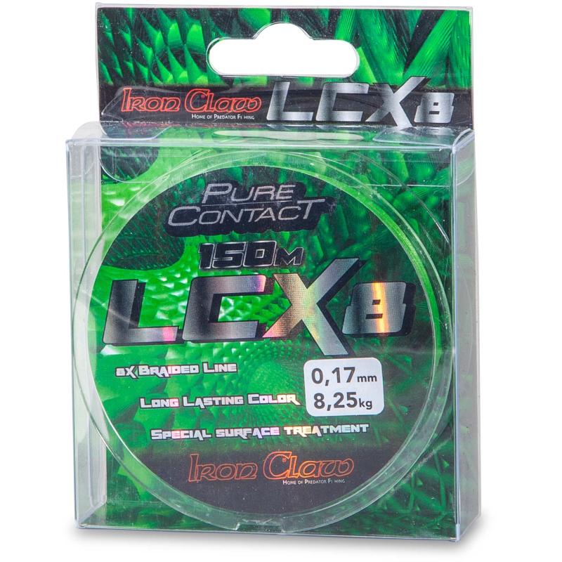Iron Claw Pure Contact LCX8 Green 150m 0,12mm