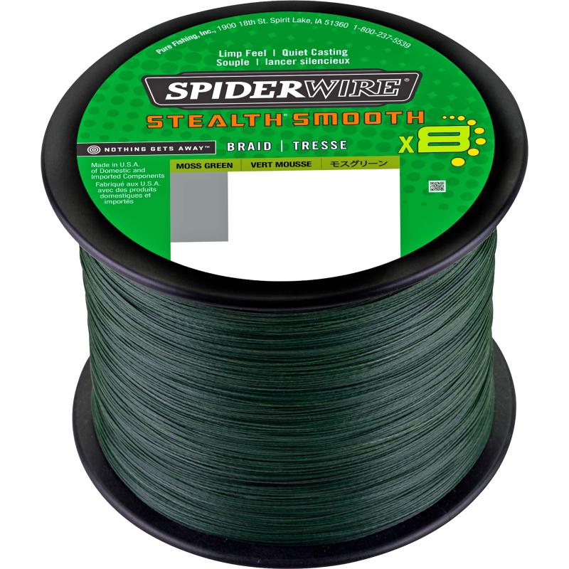 Spiderwire Stealth Smooth8 0.09mm 2000M 7.5K Moss Green