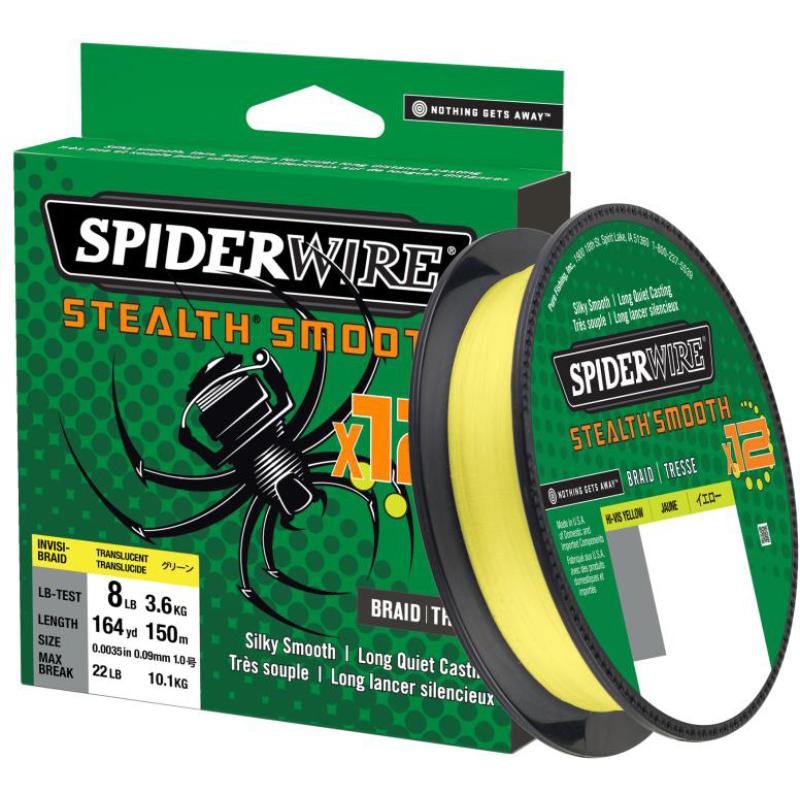 Spiderwire Stealth Smooth8 0.33mm 2000M 38.1K Yellow