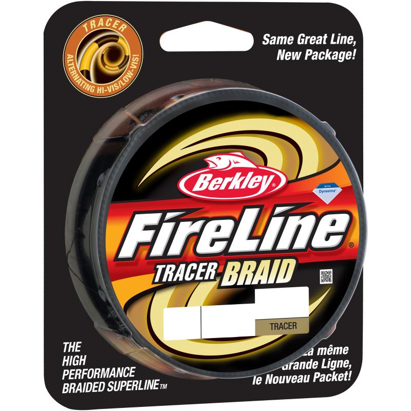 Berkley Fireline TRACER Braid - 110 METERS YELLOW / BLACK 0,23MM / 25,70KG