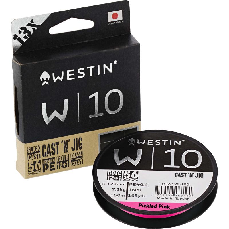 Westin W10 Cast&Jig 13 Braid Pink 0.08 110M 6.0kg