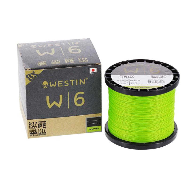 Westin W6 8 Vlecht Lime Punch 0.285 mm 300 M 20.1 kg