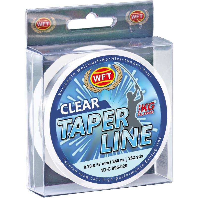 WFT Taper Line 0,28-0,57 transparent 240m