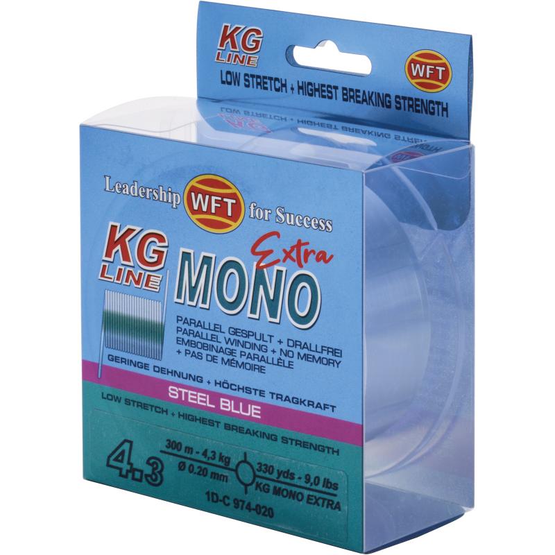 WFT KG Mono Extra steel blue 300m 0,16mm