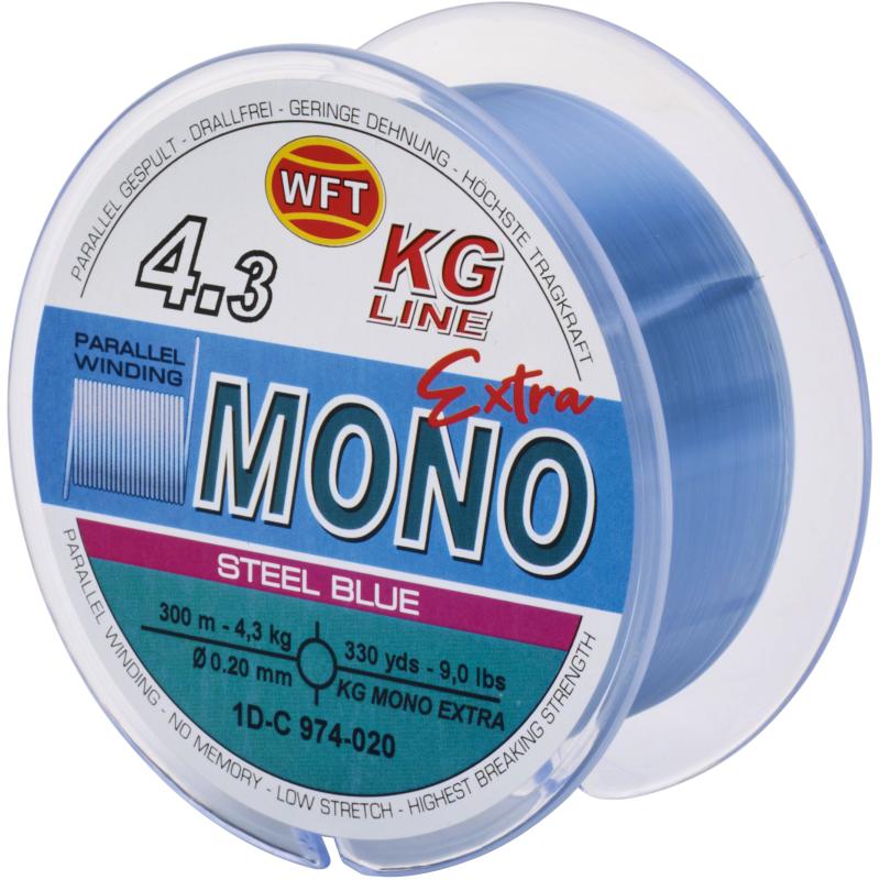 WFT KG Mono Extra steel blue 300m 0,16mm
